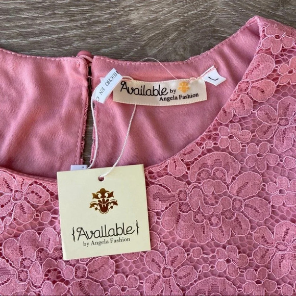 NWT Available  by Angela Fashion Lace Crop Top - Picture 2 of 7